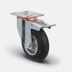 Emes - Emes Kauçuk Frenli Tekerlek - 150 mm Çap