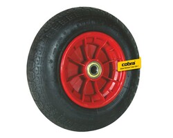 Cobra - Havalı El Arabası Tekeri Bilyalı Plastik Jantlı - 350 mm Çap