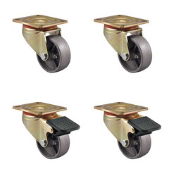 Kama - Kama 4'lü Döküm Döner Frenli Teker - 55 mm Çap