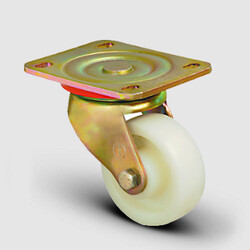 Emes - Emes Ağır Tip Polipropilen Frenli Tekerlek - 55 mm Çap