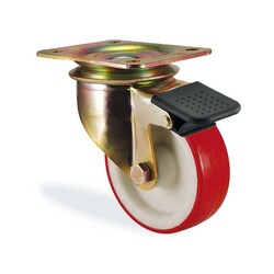 Kama - Kama Ağır Tip Poliüretan Frenli Tekerlek - 55 mm Çap