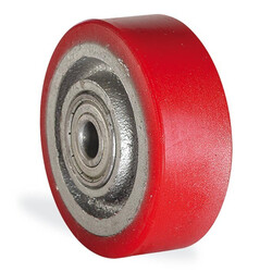 Kama - Kama Rulmanlı Döküm Poliüretan Tekerlek - 100x35 mm