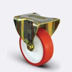 Emes - Emes Rulmanlı Poliüretan Sabit Tekerlek - 150 mm Çap